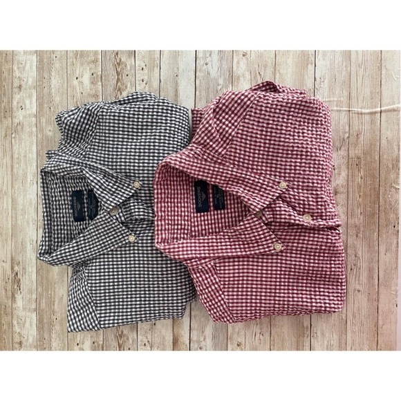 Dockers Short Sleeve Button Down Lot-2 Shirts-Mens XL-Front Pocket - Picture 1 of 10